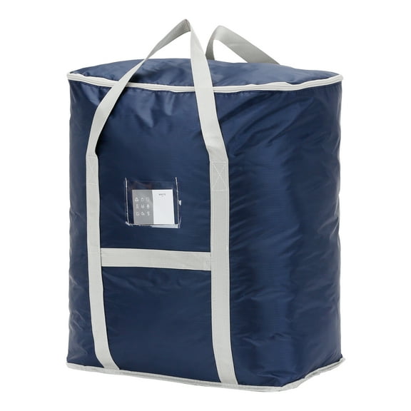 Unique Bargains 1 Pack Clothes Storage Bags Moving Bags Blue 20*16*20in