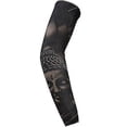 thumbnail image 3 of Falso temporal resbalón en tatuaje manga del brazo ciclismo baloncesto protector solar manga para hombres y mujeres unisex conjunto oscuro, 3 of 5