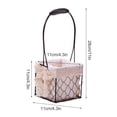 thumbnail image 2 of Wire Baskets for Storage Removable Fabric Liner Wire Storage Basket with Decorative Fabric Lining, 2 of 12