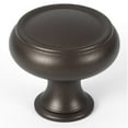 thumbnail image 6 of Alno A626-38 Charlies 1-1/2" Ringed Round Mushroom Solid Forged Brass Cabinet Knob -, 6 of 7