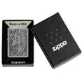 thumbnail image 7 of Zippo Skull and Angel Emblem Street Chrome Pocket Lighter, 7 of 7