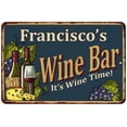 thumbnail image 1 of Francisco's Wine Bar Green Sign Rustic Decor 16 x 24 Matte Finish Metal 116240055352, 1 of 1