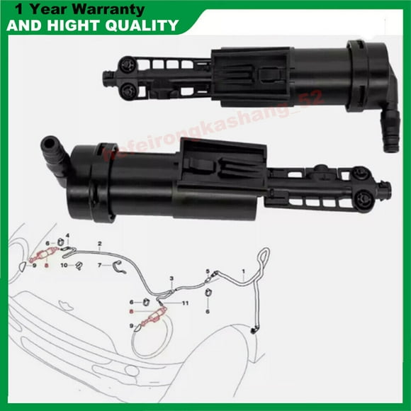 2-pack headlight washer pump left and right for Mini Cooper R50 R52 R53 16L 03-08-