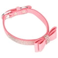 thumbnail image 3 of Pet Rhinestone Collar,Adjustable Microfiber Double Bowknot Pet Collar Microfiber Pet Collar Class Leading Features, 3 of 12