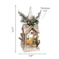 thumbnail image 3 of Led Wooden Bell Tower Lantern, 3 of 3