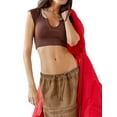 thumbnail image 2 of Gupgi Women Slim Fit Crop Top Ribbed Cropped T-Shirts Casual Short Sleeve Vest, 2 of 6