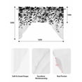 thumbnail image 5 of Grey Eucalyptus Swag Valances for Windows, Small Curtains Drapes, Gradient Retro Watercolor Leaves Kitchen Window Curtains Over Sink Rod Pocket Window Treatment Valance for Bedroom/Bathroom 56"x36", 5 of 5