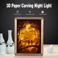 thumbnail image 4 of D Paper Carving Night Light Shadow Box LED Lámparas de mesa para cumpleaños Aniversario Día de San Valentín, 4 of 8