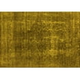 thumbnail image 1 of Ahgly Company Machine Washable Indoor Rectangle Oriental Yellow Industrial Area Rugs, 4' x 6', 1 of 4
