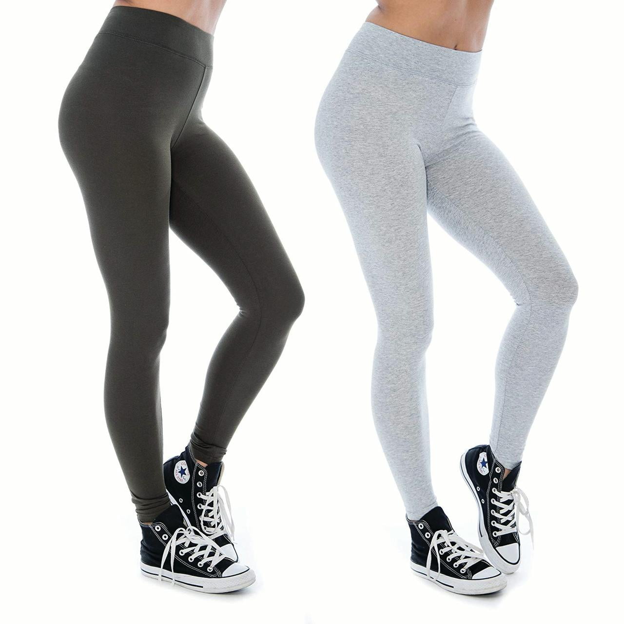 LADIES ANKLE LENGTH STRETCH FIT  COTTON LEGGING IN WHITE COLOURS 