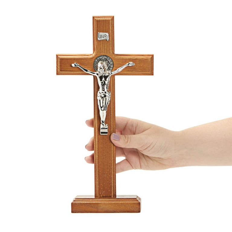 Wooden Catholic Crucifix Cross Stand for Church, Christian ...
