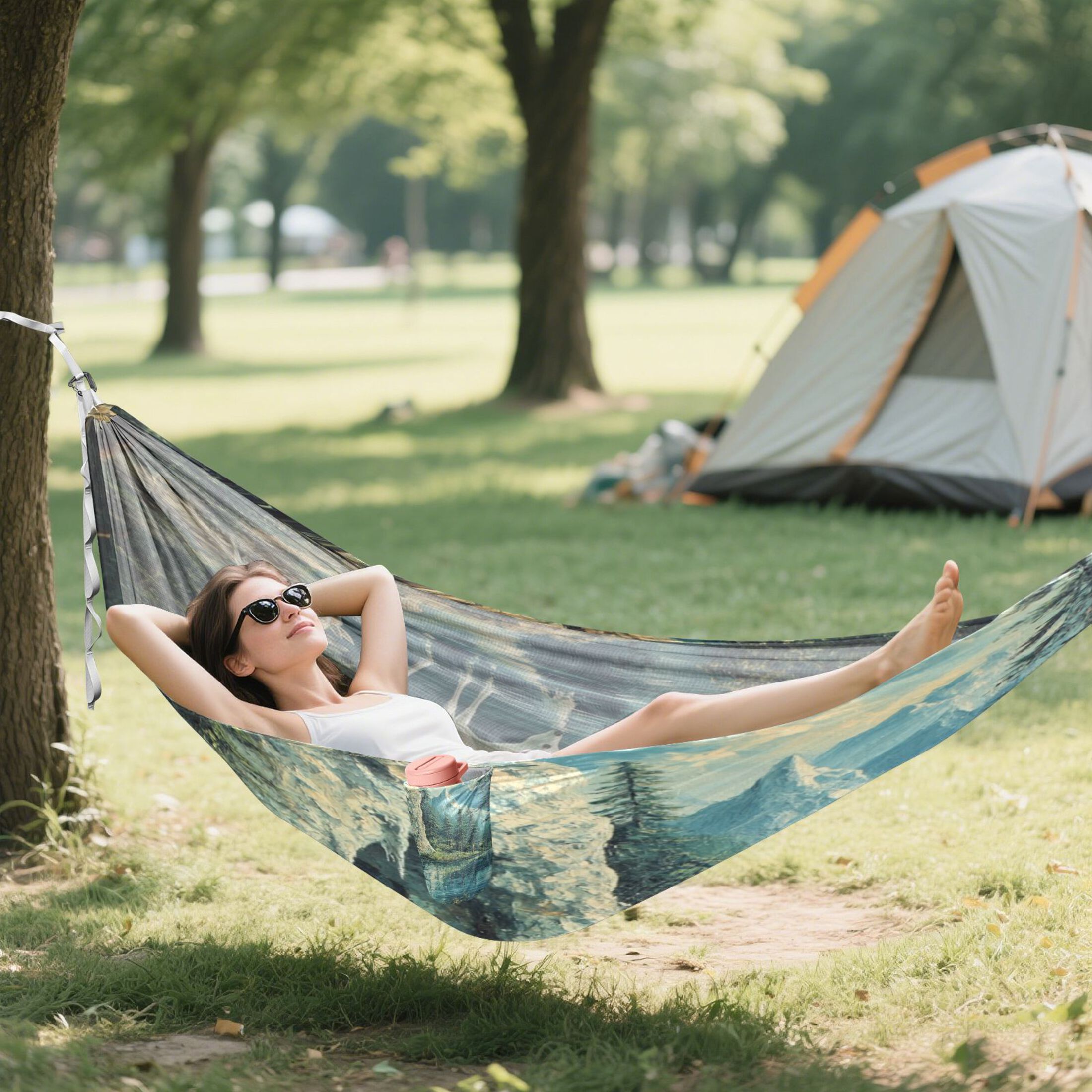 Hammock Camping Hammock Nylon Portable Hammock Travel Camping Hammock Little Deer Stream Water