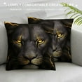 thumbnail image 3 of ARISTURING  Lion Leo Pillow Covers Decorative Square Throw Pillow Cases for Sofa Couch Decoration, 3 of 5