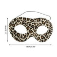 thumbnail image 2 of Unique Bargains 1 Pc Leopard Party Mask Brown Black Fabric EVA, 2 of 5