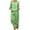 Green, variant on IWRICH 2 Piece Outfits for Women Half Sleeve Linen Sets Crew Neck Tops Wide Leg Pants Set Plus Size Summer Matching Suits White XL