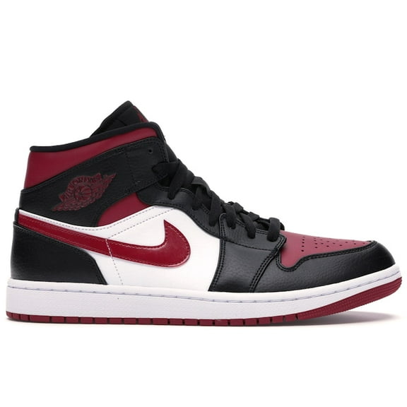 Jordan Men's 1 Mid Bred Toe Shoes, from StockX