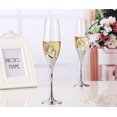 thumbnail image 4 of 2PCS Champagne Flute Creative Heart Decor Toasting Glass Champagne Glass, 4 of 10