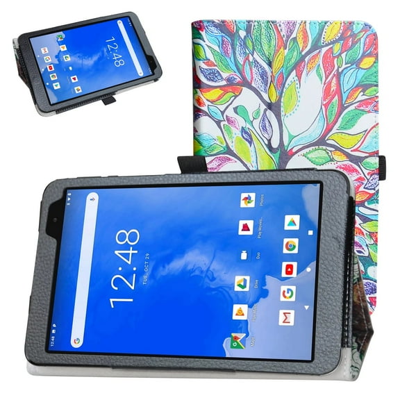 Labanema Winnovo T8 8 Inch Tablet Case, PU Leather Folio Stand Protective Case, Cover for Winnovo T8 8 Inch Tablet (Love Tree)