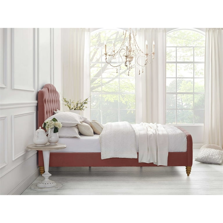 Blush tufted sale headboard