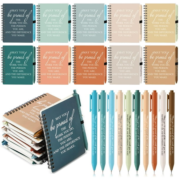 Cuaderno de agradecimiento a los empleados Honoson con bolígrafo x50
