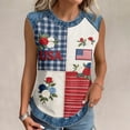 thumbnail image 5 of Trgacdwlo 4th Of July Women's Tank Tops Raglan Womens Sleeveless Shirts Color Block Stars Stripes 250th Anniversary Usa Shirt, 5 of 6