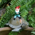 thumbnail image 3 of Garden Fishing Statue Figurines,Dwarf Fishing Statue Garden Decor, Funny Fishing Gnomes Sitting on Tortoise Figurines,Outdoor Fisher Statue,Garden Pondside Gnomes Ornaments Decor,Fishing Lover Gifts, 3 of 8