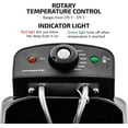 thumbnail image 3 of Electric Deep Fryer 2 Liter Capacity, 1500 Watt Lid with Viewing Window and Odor Filter, Adjustable Temperature, Removable Frying Basket and Easy to Clean Stainless Steel Body, Silver FDM2201BR, 3 of 8