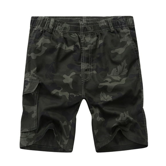 TopLLC Mens Shorts, Mens Pant Shorts Men's Summer Outdoors Casual Loose Camouflage Patchwork Overalls Shorts Pants