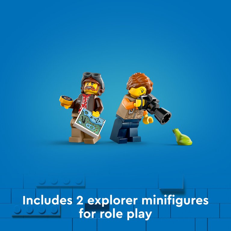 LEGO City Jungle Explorer Water Plane Toy Building Set, Fun Summer