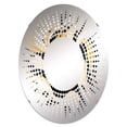 thumbnail image 2 of Designart "Contemporary Cheetah in Orange and Black" Animal Print Starburst Round Wall Mirror - Oval Printed Decorative Mirror - Multiple Color Options, 2 of 5