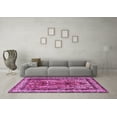 thumbnail image 3 of Ahgly Company Indoor Round Persian Purple Traditional Area Rugs, 4' Round, 3 of 4