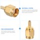 thumbnail image 2 of 10 conectores de crimpado de mamparo, conector macho recto SMA, adaptador coaxial RF, 2 of 6