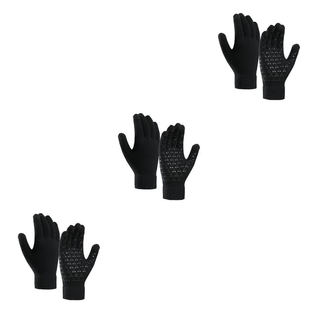 Wosthever 1 par de guantes cálidos de invierno Unisex pantalla táctil dedo completo al aire libre senderismo ciclismo Camping guantes de punto de Type2 NO2 Wosthever CBP139911