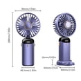 thumbnail image 5 of Ventilador De Mano Ventilador eléctrico de 3000 mAh, plegable, USB, 5 ajustes de velocidad, soporte para teléfono para oficina en casa Wdftyju Libre de BPA, 5 of 5