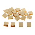 thumbnail image 2 of 20pcs Metal Belt Buckle End Tip For Cotton Webbing Tag Bag Key Chains Gold, 2 of 7