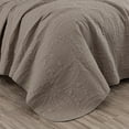thumbnail image 4 of Chezmoi Collection Austin Queen Oversized Bedspread Set, 3-Piece Lightweight Microfiber Quilted Coverlet for All Seasons, Taupe, 4 of 9