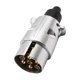 thumbnail image 3 of Cables de coche de 12 V y 7 pines, estándar europeo, toma de corriente eléctrica, adaptador de enchufe para remolque de caravana, adaptador de enchufe de remolque de aleación de aluminio., 3 of 7