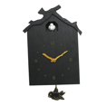 thumbnail image 2 of Reloj de pared moderno Sunnimix de Madera con pájaro natural, 2 of 8