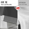 thumbnail image 5 of Black White Gray Kitchen Window Curtains Valance and Tier Set 36 Inch, Dark Grey Modern Geometric Rod Pocket Short Tier Curtain for Bathroom, Small Cafe Drapes for Kitchen Decor, 5 of 7