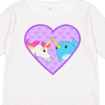 thumbnail image 4 of Inktastic Unicorn and narwhal cute couple Boys or Girls Long Sleeve Toddler T-Shirt, 4 of 5