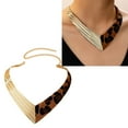 thumbnail image 2 of JZROCKER Unique Geometric Designs Necklace with Leopard Pattern Portable Accessory for Fashionable Ladies Daily Casual Wear, 2 of 10