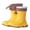 Light Yellow, variant on Toddler Rain Boots Kids Snow Boots Boys Girls Waterproof Winter Boots with Warm Lining Size 6-7 Years