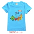 thumbnail image 1 of Camiseta infantil de manga corta, ropa de verano casual y divertida de moda con bloques de números para bebés y niñas zhangyuxiang LED, 1 of 2