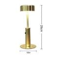 thumbnail image 1 of Dimmable Table Lamp Bar Decor Battery Dimmable Touch Desk Restaurant Desk Lamp Switch Night Bedside Cylindrical Gold, 1 of 7
