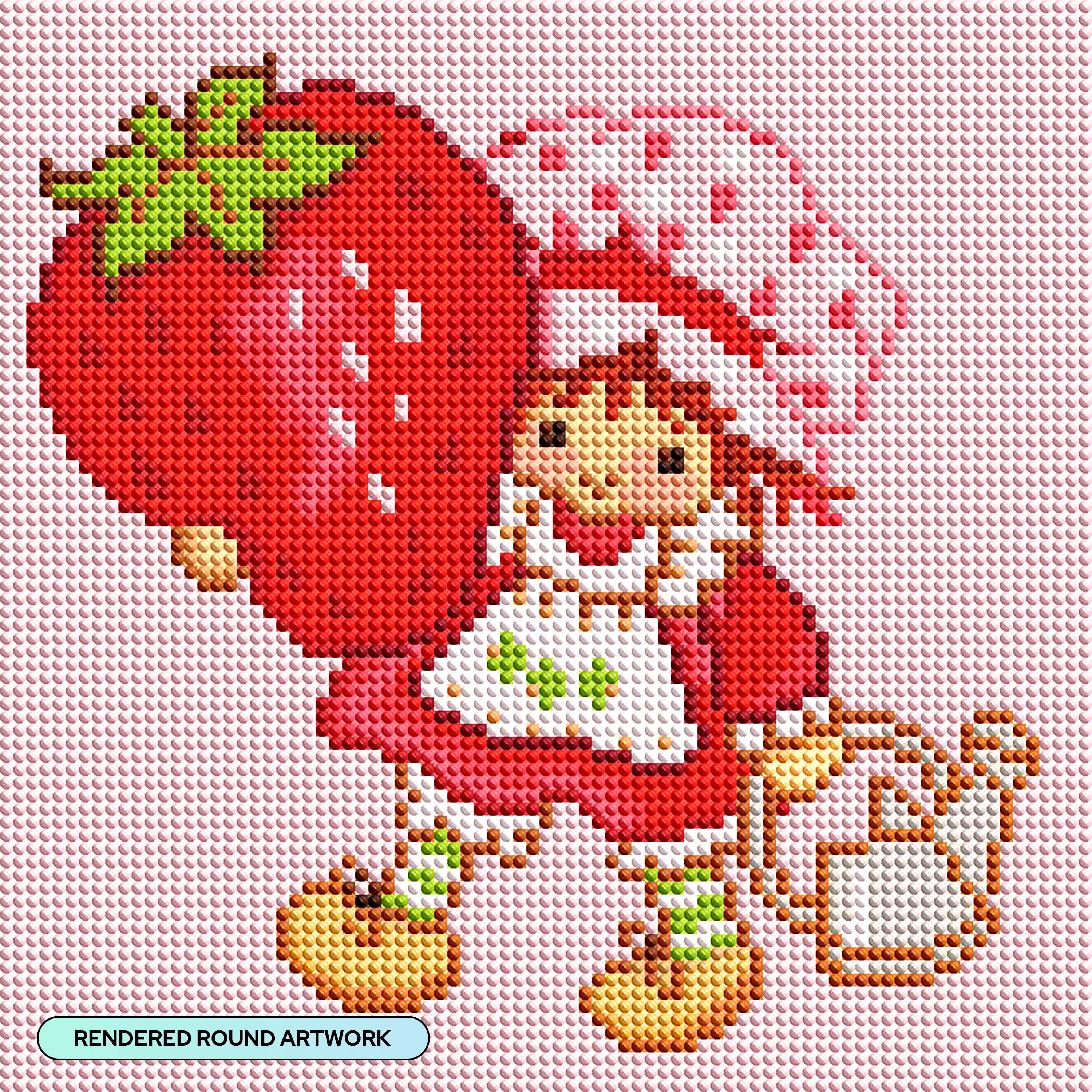 DIAMOND ART CLUB® Berry Sweet Gardener Diamond Painting Kit, Fun