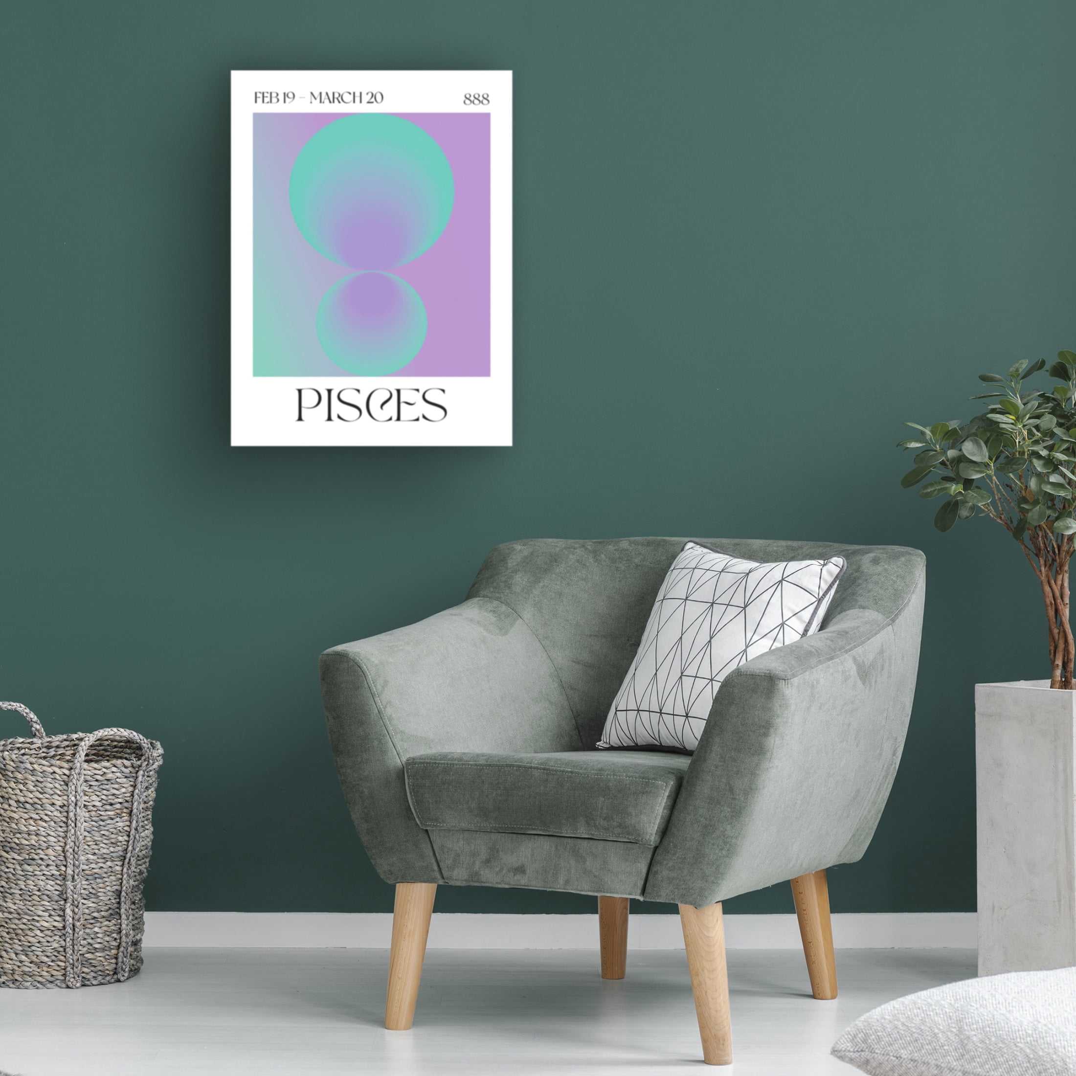 Trademark Fine Art Valeria Castillo Pisces Canvas Wall Art
