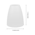 thumbnail image 6 of Pungan home lamp shade 4x Plastic Lampshade Replacement Cover for Floor & Bedroom Lamp,4.37"X3.98"X3.98", 6 of 10