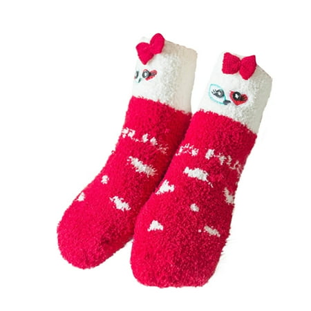 

Follure Womens Socks Christmas Printed Sock Cute Warm Comfortable Sock Home Sock