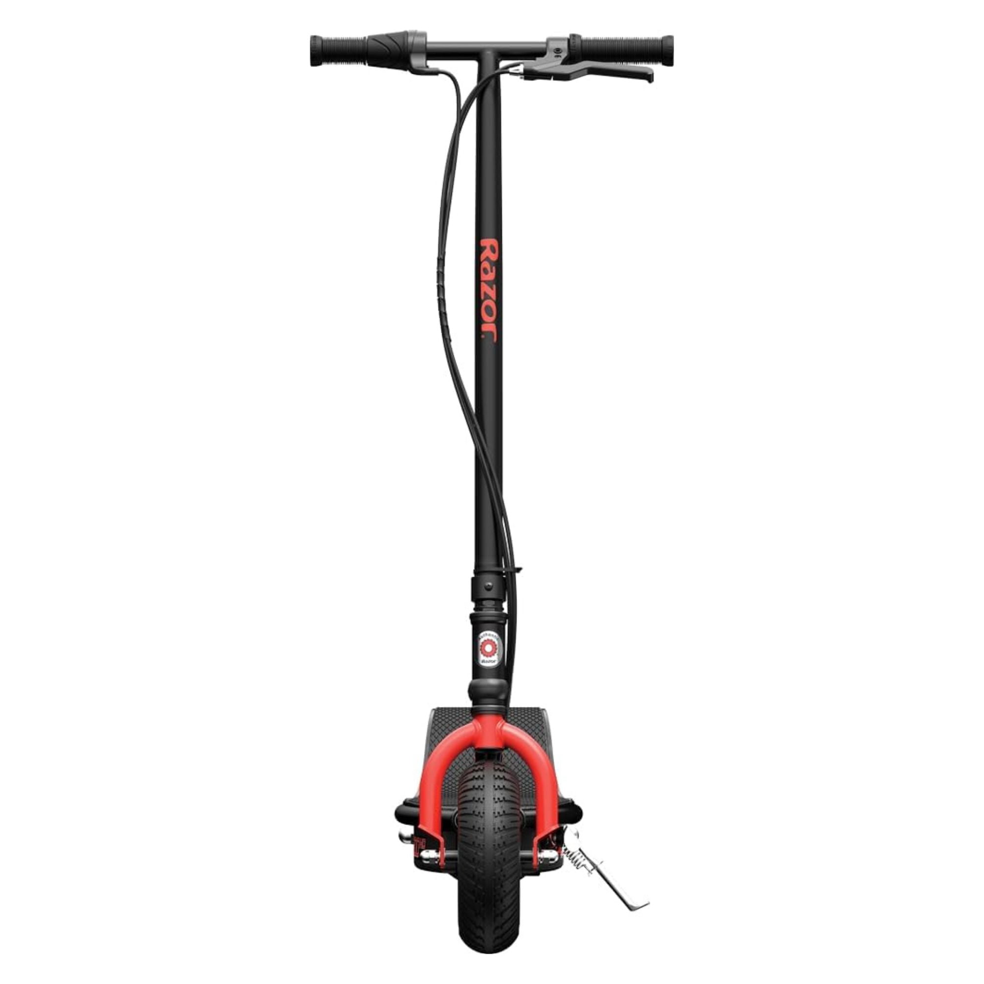 Razor E300 HD Electric Scooter for Teens & Adults with 9” Pneumatic Tires, Black/Red