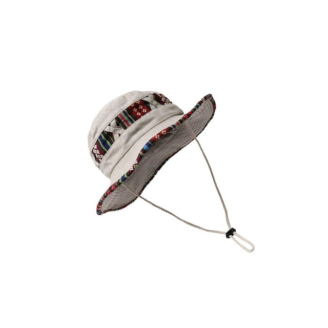 Youkk Polyester Fishing Hat Japanese Style Men Women Fashionable Dome Sunproof Drawstring Easy Matching Cap Accessories White Grey